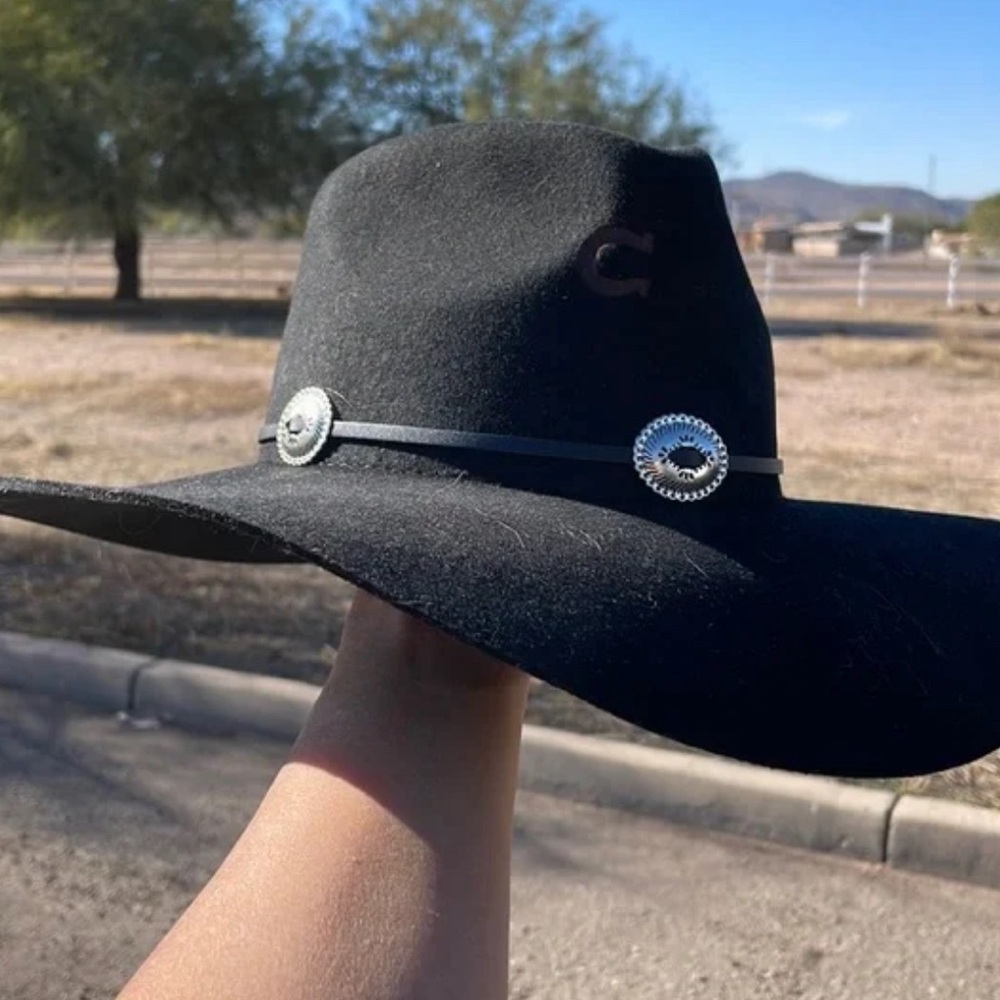 Black felt Charley horse Hat Co size medium